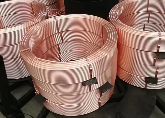 Soft copper tube in coil